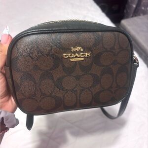 Coach Brown Crossbody Bag with Signature Monogram